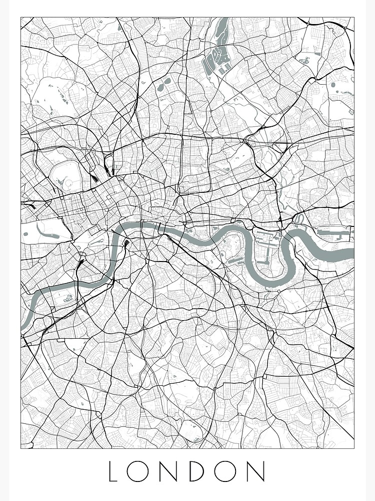 "London City Street Map " Poster by margindot | Redbubble