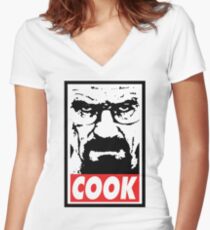 COOK Women's Fitted V-Neck T-Shirt