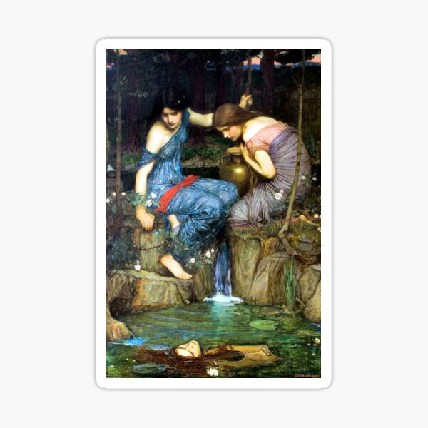 Item preview, Nymphs Finding the Head of Orpheus - John William Waterhouse designed and sold by forgottenbeauty.