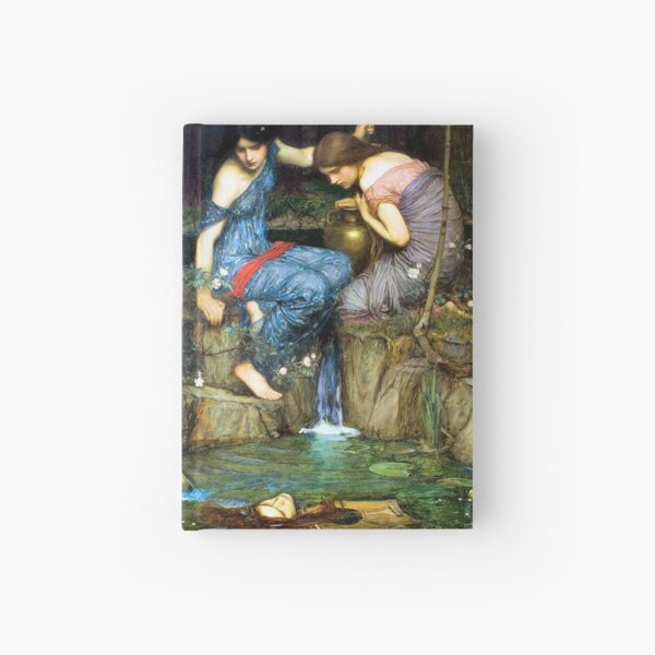 Nymphs Finding the Head of Orpheus - John William Waterhouse Hardcover Journal