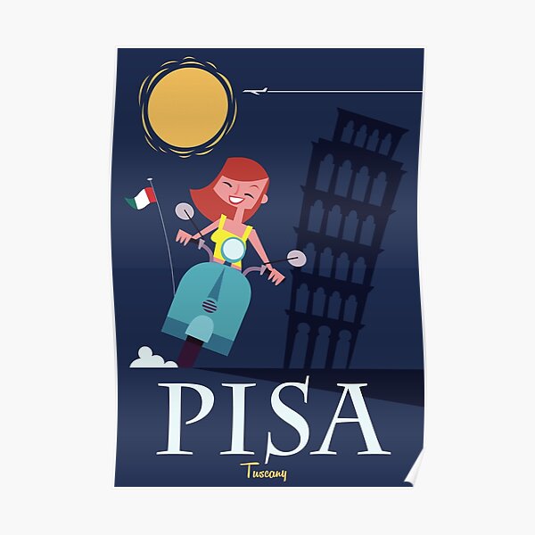 Pisa Travel Poster Poster