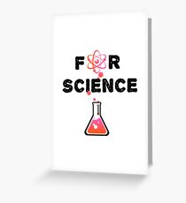 For Science Pink Greeting Card