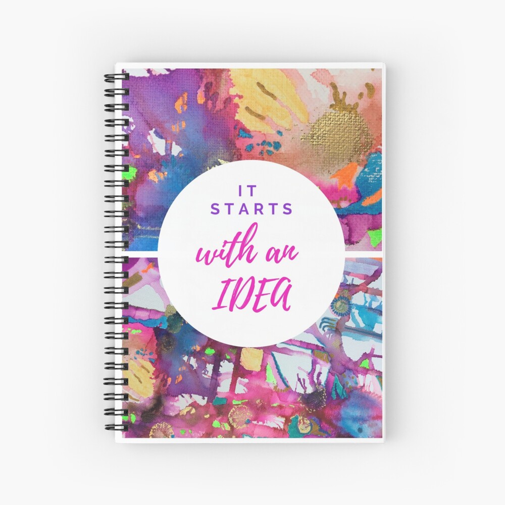Abstract & Motivational Notebook  Spiral Notebook