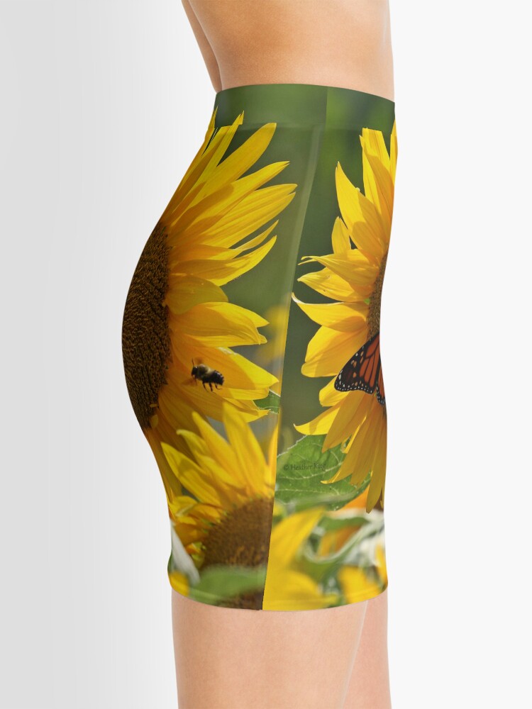 Alternate view of The butterfly the bee and the sunflower Mini Skirt