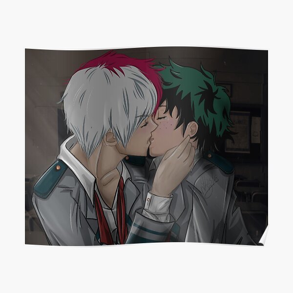 Todoroki And Deku Kissing