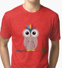 Be brave with owl Tri-blend T-Shirt