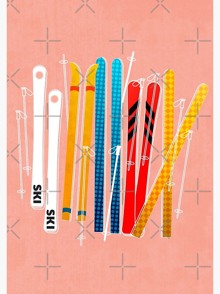 "Snow sports skiing" Poster for Sale by ShowMeMars Redbubble