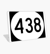 Mississippi Highway MS 438 | United States Highway Shield Sign Sticker Laptop Skin