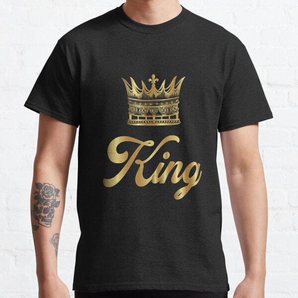 Golden Crown Gold Crowns Lifestyle King Queen Gift Classic T-Shirt