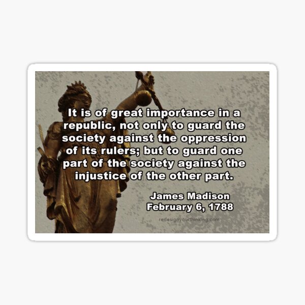 Importance of America's Justice System Sticker