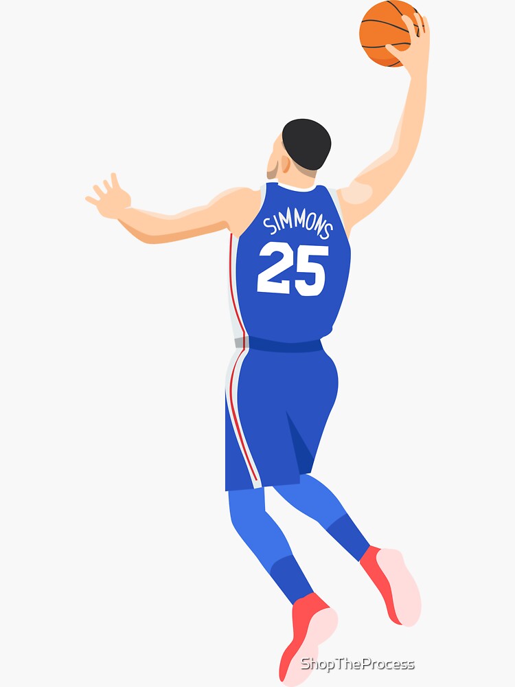 Ben Simmons 10 Back Sticker for Sale by CaptainQuirkNZ