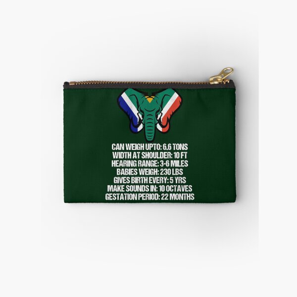 Item preview, African Elephant Facts Trivia Educational Art designed and sold by Dapperly Tees.