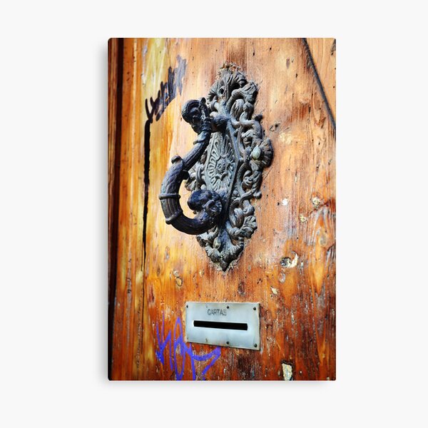 Door Knocker at Barri Gotic Canvas Print
