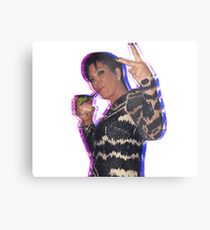 Trippy Kris Jenner Metal Print