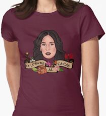 Camiseta entallada para mujer Saludame Al Cacas