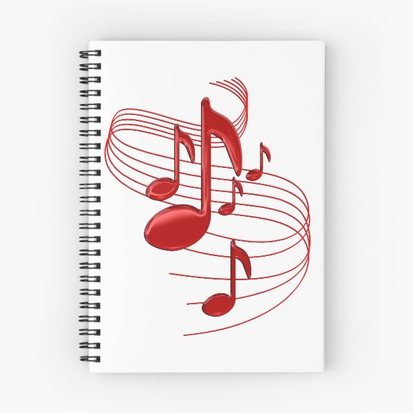 Item preview, Red Flowing Music Notes designed and sold by CoolDoodles.