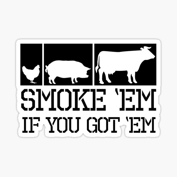 Dad Grilling BBQ Gift Meat Smoker Lover Pitmaster Sticker