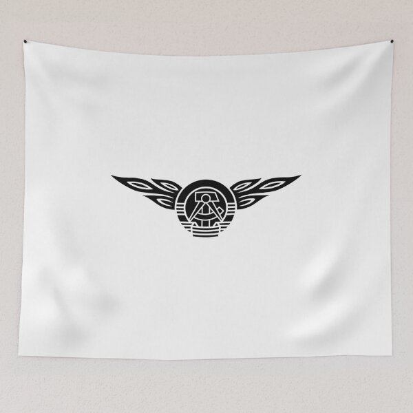 Item preview, DDR Flames Crest (black) designed and sold by VEB Ostladen.