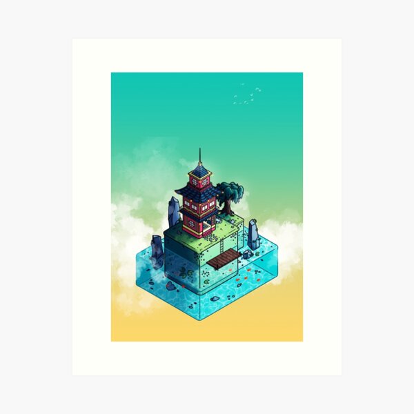Lone Temple Art Print