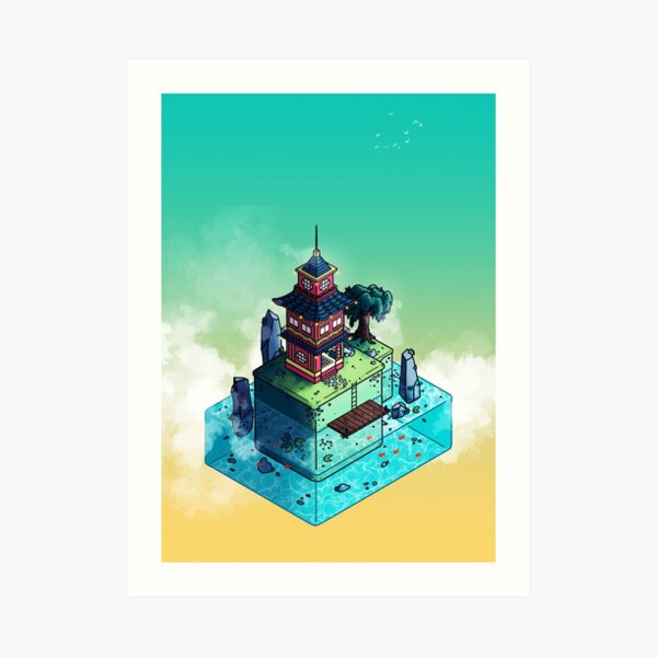 Lone Temple Art Print