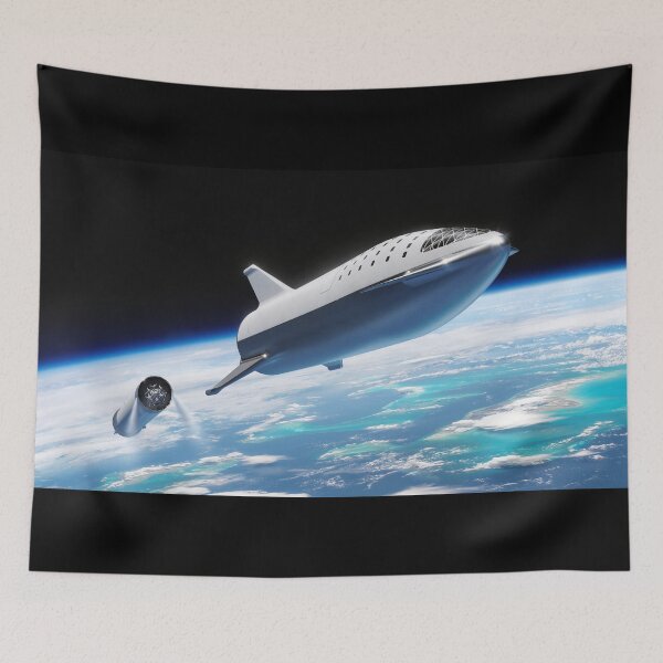 Item preview, SpaceX BFR at Stage Separation designed and sold by bobbooo.