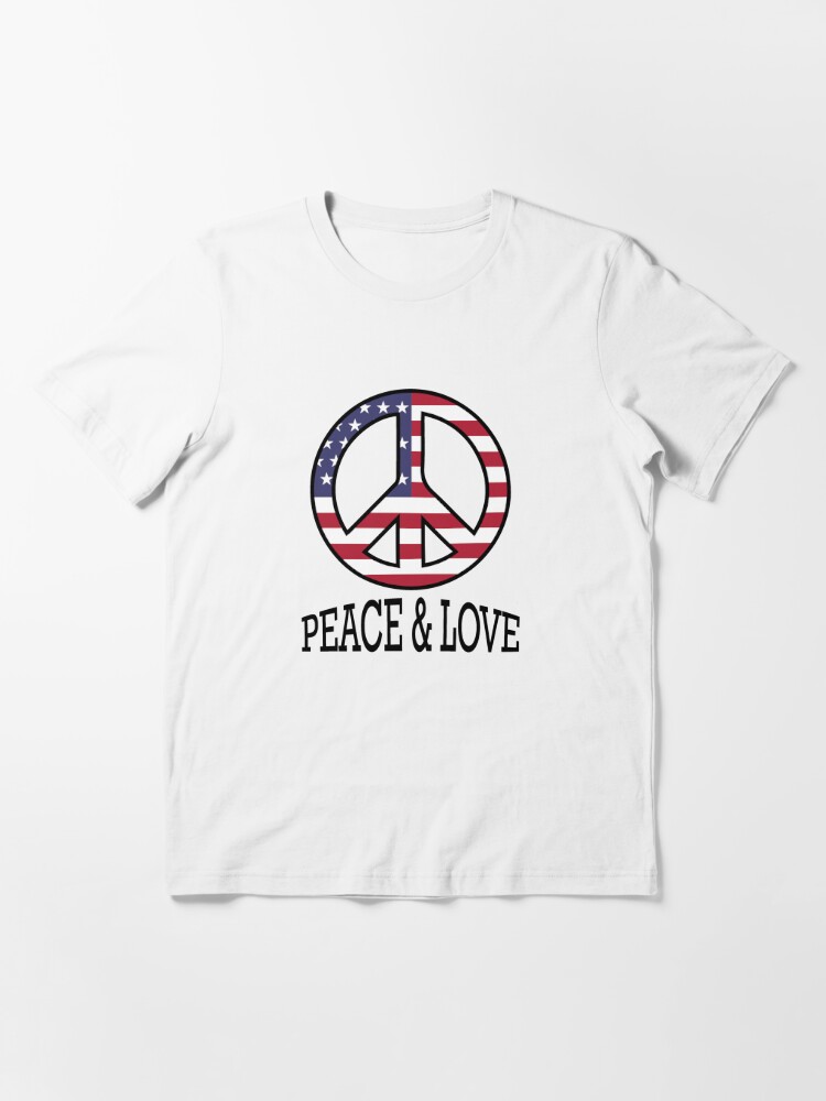 Peace & Love | Essential T-Shirt