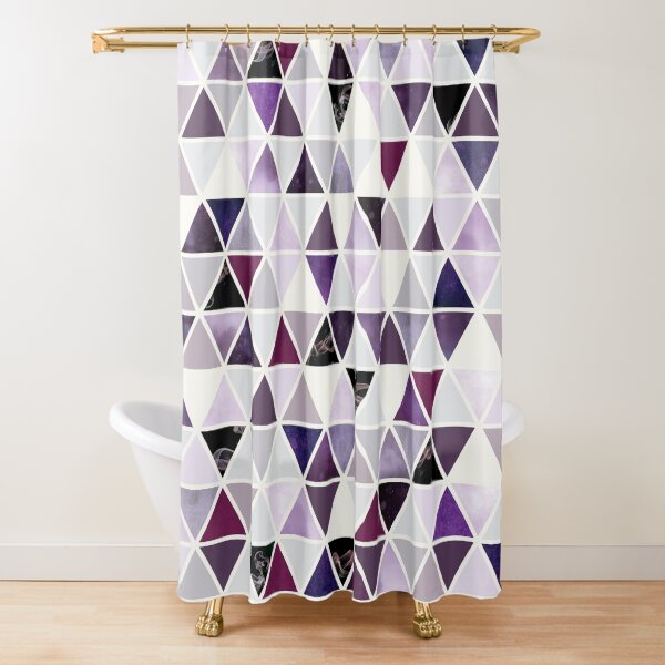 Item preview, Minimalist Purple and Smoke Triangles designed and sold by phoenixlite.