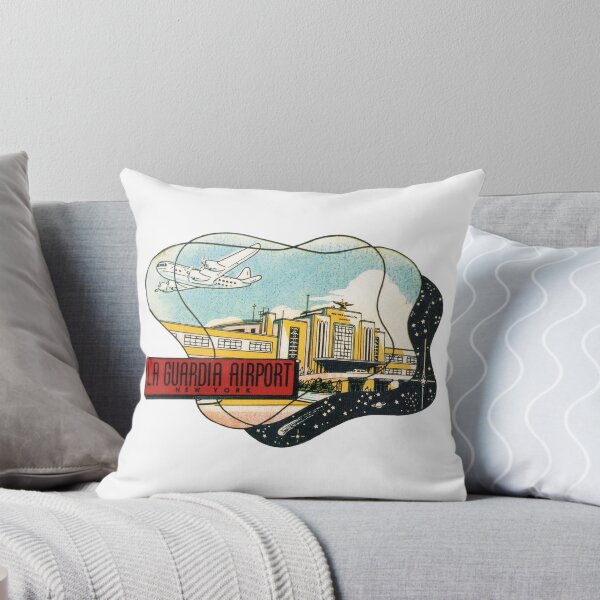 Item preview, La Guardia Airport New York Vintage Travel Decal designed and sold by hilda74.