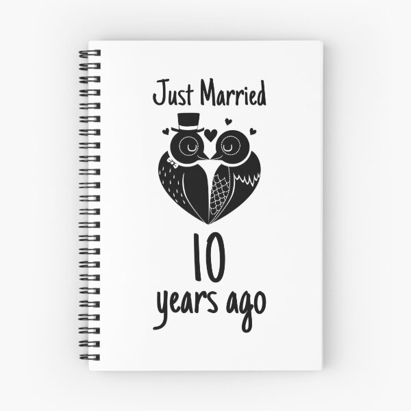 Item preview, Just Married 10 years ago designed and sold by DibbaDesigns.