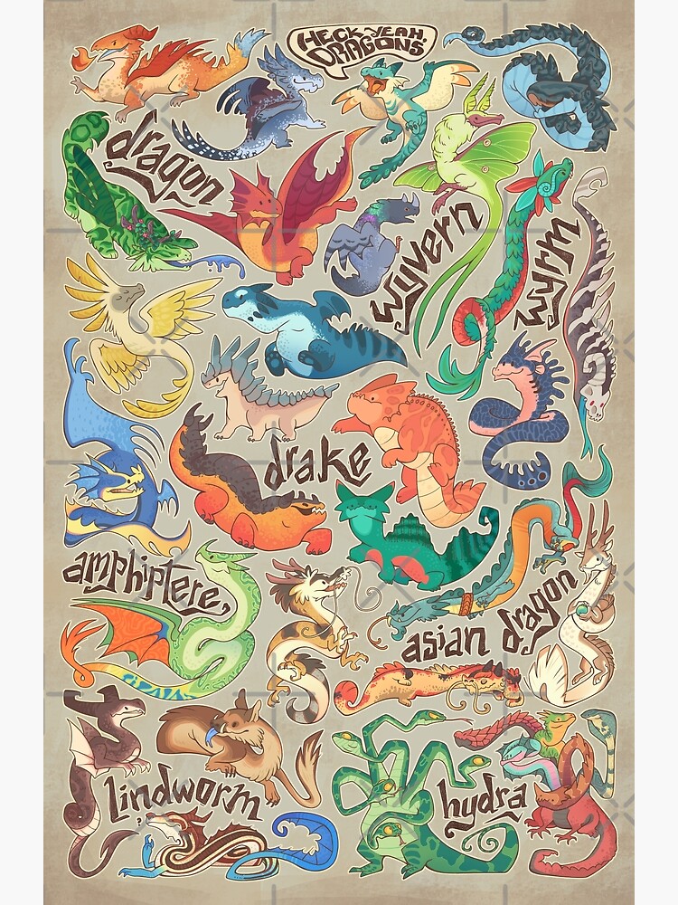 Mini dragon compendium by Colordrilos