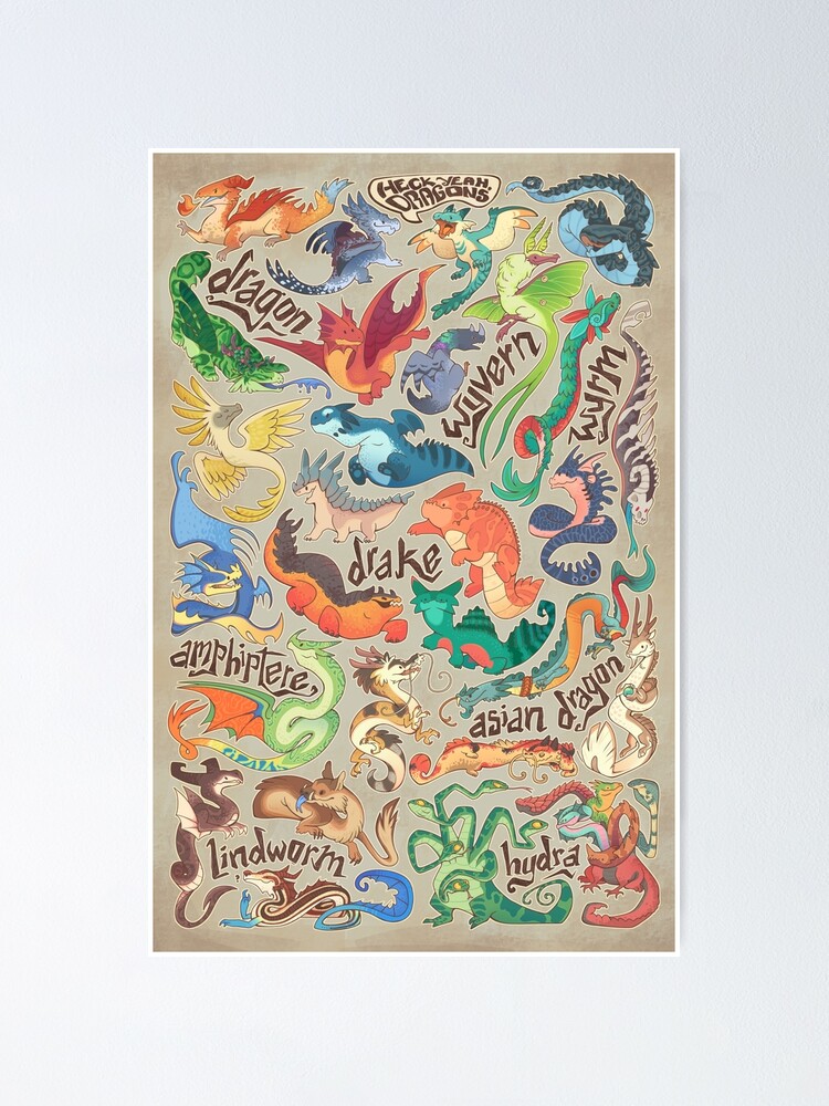 Alternate view of Mini dragon compendium Poster
