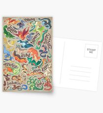Mini dragon compendium Postcards