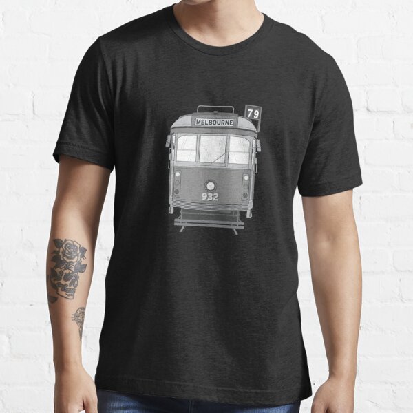 Melbourne Heritage Tram (B/W) Essential T-Shirt