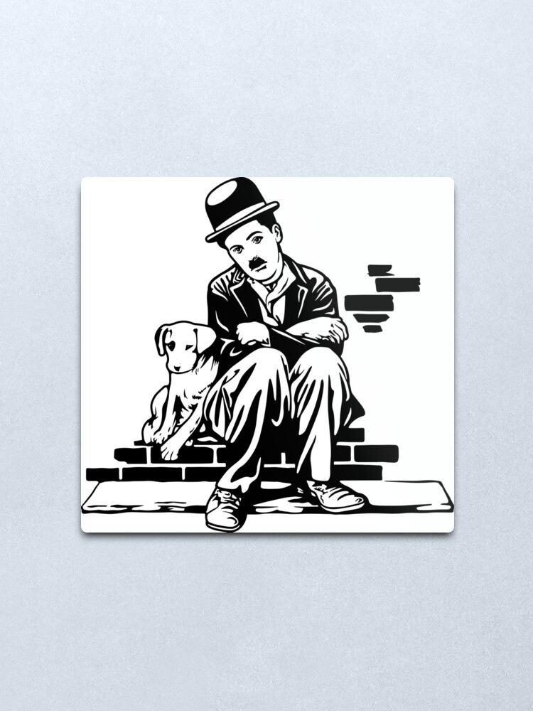 Charlie Chaplin Das Kind 1921 Plakat Grafik Entwurf Fur Manner Frauen Kinder Metallbild Von Clothorama Redbubble