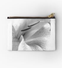 Black and grey lily Studio Pouch