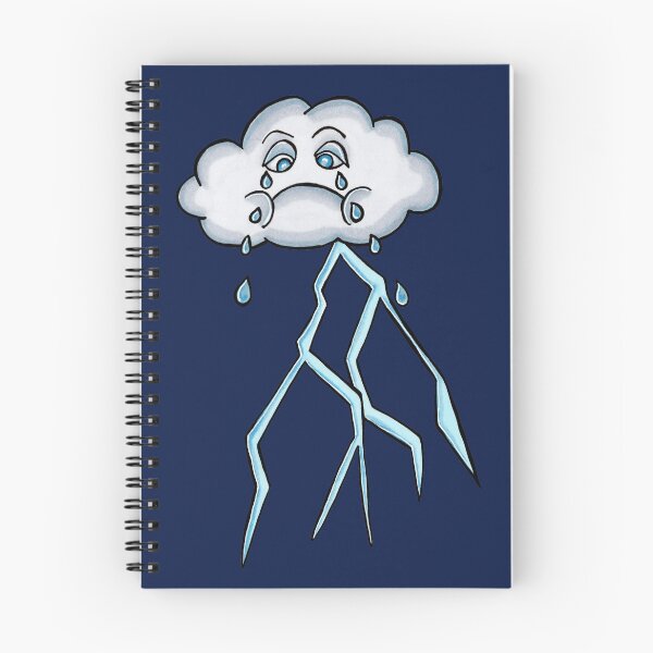 Item preview, Sad Thunder Lightning Cloud designed and sold by LadyTaneli.