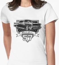 57 Chevy Belair Women's Fitted T-Shirt