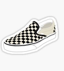 Checkered Sneaker Sticker Sticker