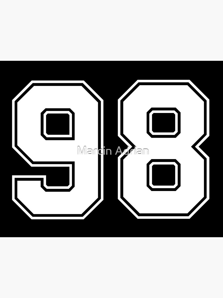 98 Shirt Numbers, Shirt Number, Jersey Number - american football