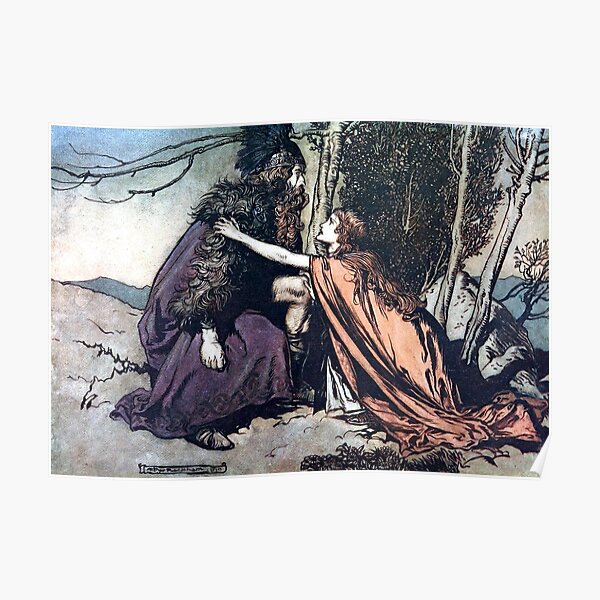 Póster «EL CICLO DEL ANILLO DE WAGNER The Valkyrie Arthur Rackham» de Redbubble Póster «EL CICLO DEL ANILLO DE WAGNER The Valkyrie Arthur Rackham» de Redbubble
