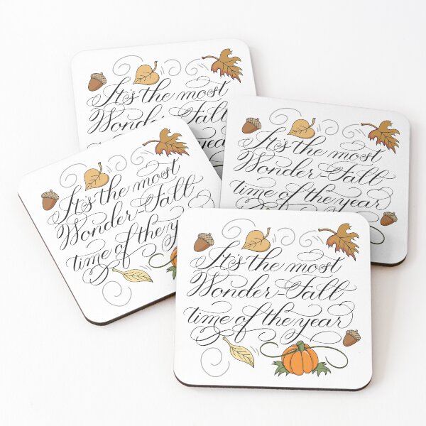 Item preview, Fall Autumn It’s the Most Wonder-Fall Time of the Year on Light Background designed and sold by Gsallicat.