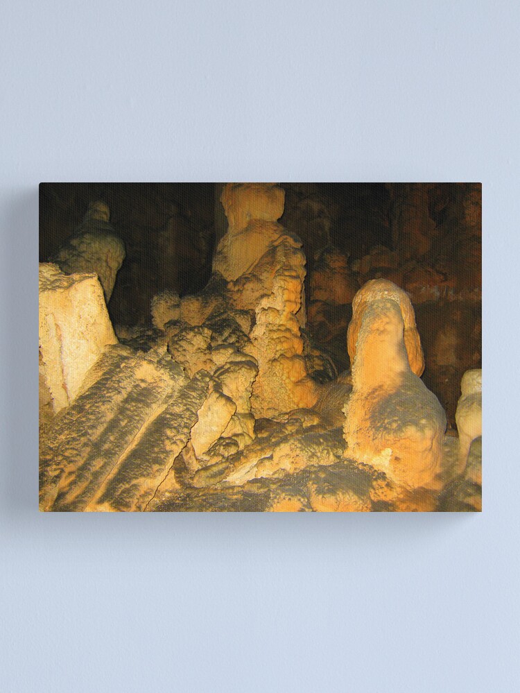 Thumbnail 1 of 3, Canvas Print, CAVE PEOPLE GATHERING designed and sold by TatianaMichaela.