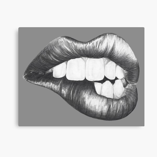 Black Lips Wall Art Redbubble