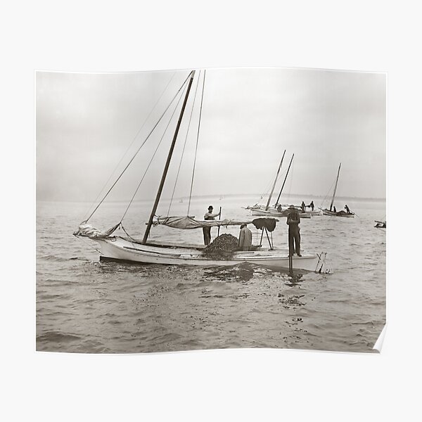 POSTER COUPLE SAILING BAHAMAS SEA SAILBOAT SUNSET SAIL VINTAGE REPRO FREE S//H