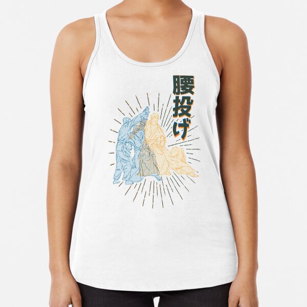 Aikido - Koshinage in Sequence Racerback Tank Top