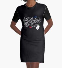 Mahjongg Maven Design in Dark Background Graphic T-Shirt Dress