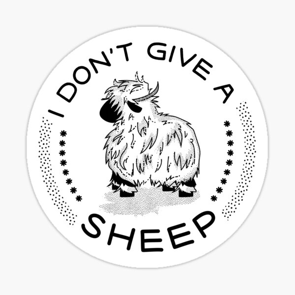 I don't give a Sheep Sticker