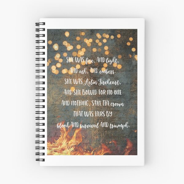 Aperçu de l'œuvre Citation Aelin Fireheart créée et vendue par erinbookdragon.