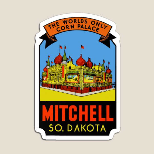 Item preview, The Worlds Only Corn Palace Mitchell South Dakota Vintage Travel Decal designed and sold by hilda74.
