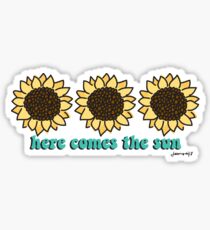 Here Comes the Sun-flowers Sticker